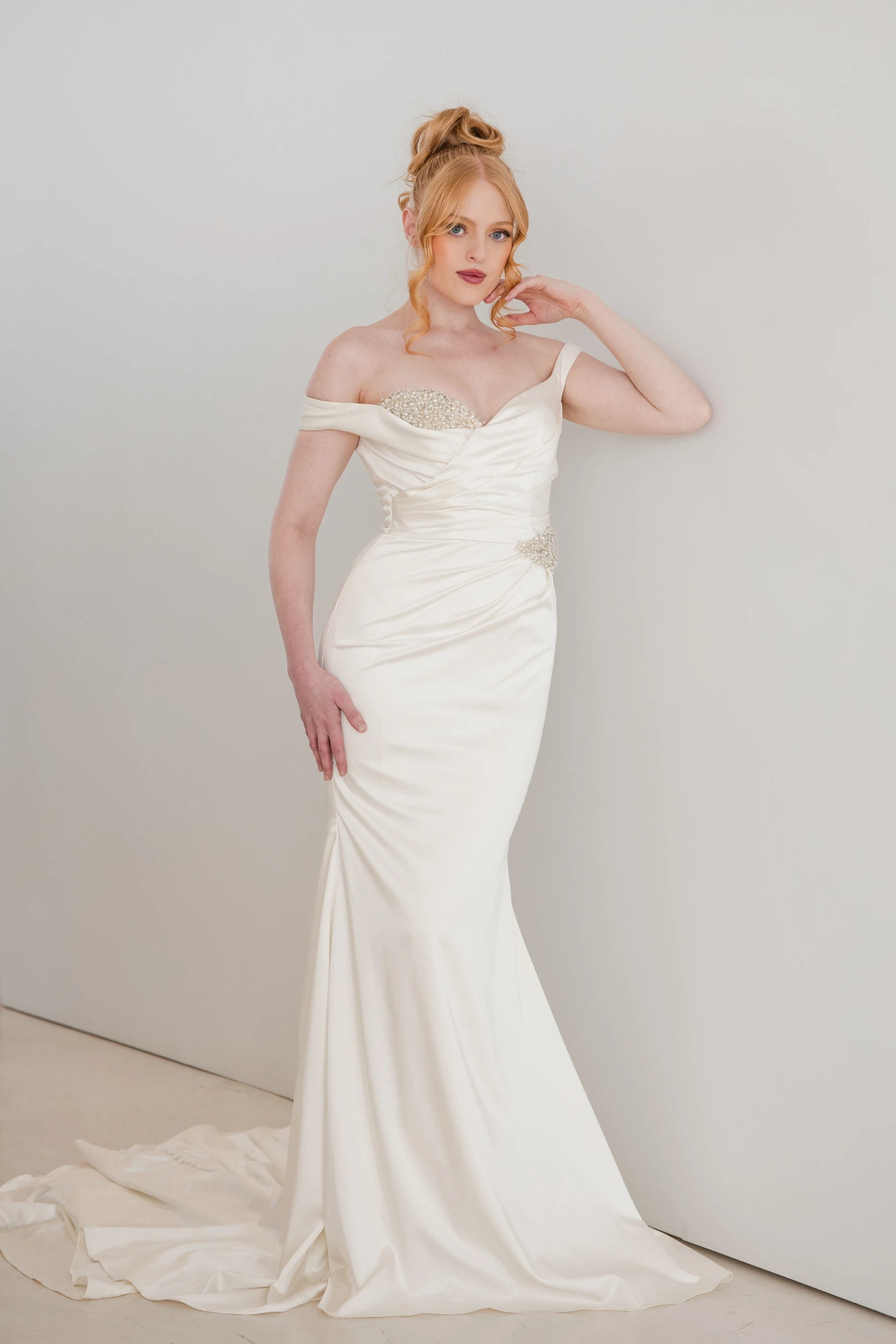 Asa bridal dress — front view